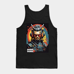 Code Keeper Futuristic Anime Character Tank Top